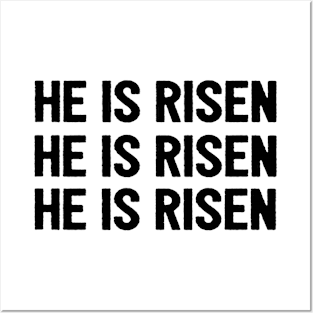 He Is Risen Cool Inspirational Easter Christian Posters and Art